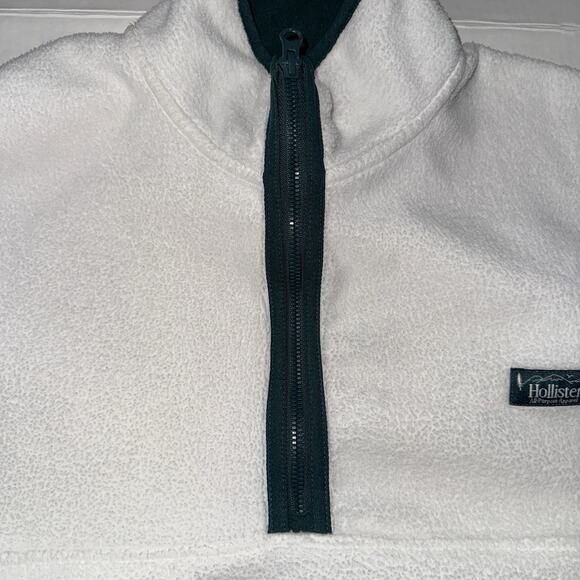 Hollister Men’s M Jacket Fleece Pullover Half-Zip Fall Cool Weather Cozy Soft - Picture 8 of 9